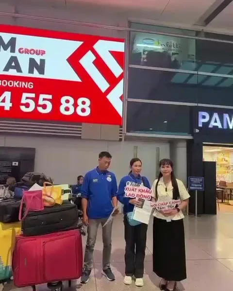 Lao động KPV chia sẻ cảm nhận tại sân bay Tân Sơn Nhất